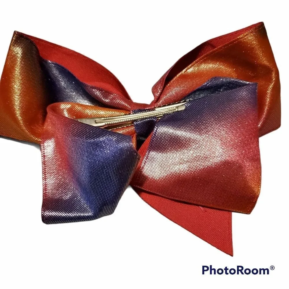 Girls Shimmery Multicolor Hair Bow